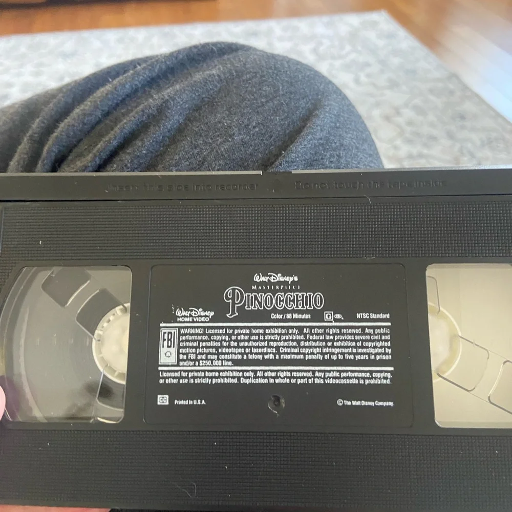 Disney Pinocchio VHS - Colorful Cover